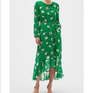 Floral Print Tiered Maxi Dress with pockets